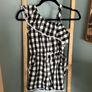 Girls checkered romper